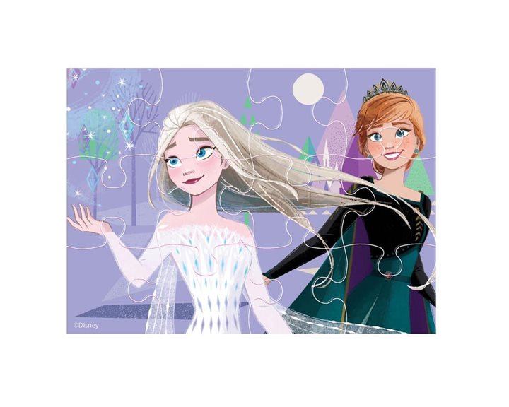Παζλ Luna 4 σε 1 12/15/20/24τμχ 29χ6χ27.5εκ. Frozen 000565650