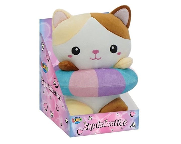 Λούτρινη Γατούλα 21εκ. Donut Squishcuties Luna Toys 000623079