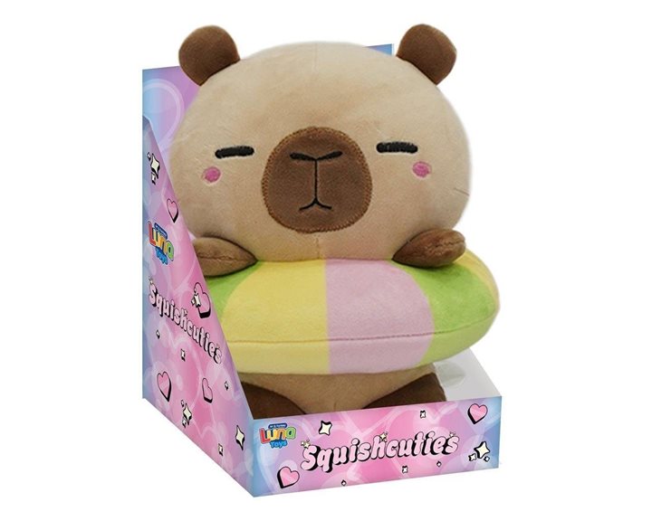 Λούτρινο Capybara 21εκ. Donut Squishcuties Luna Toys 000623081