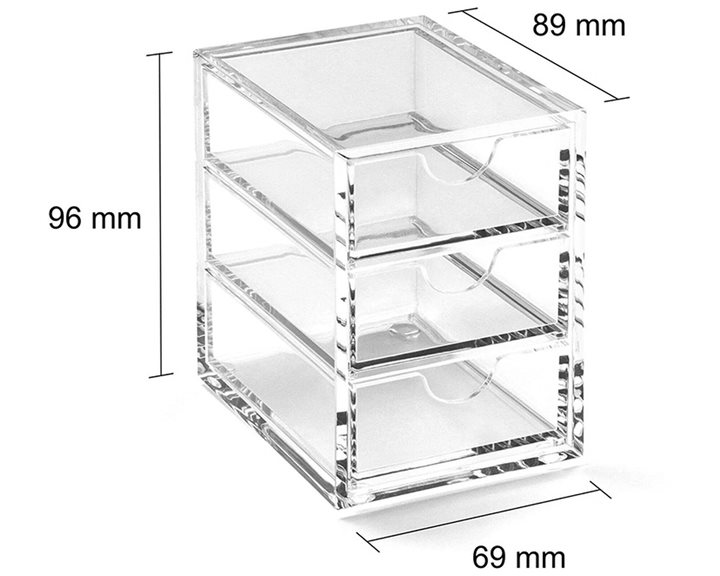 Συρταριέρα Ακρυλική  OSCO Extra Small 3 θέσεων 7693