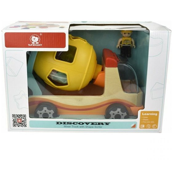 Top Bright Mixer Truck with Shape Sorter 120308