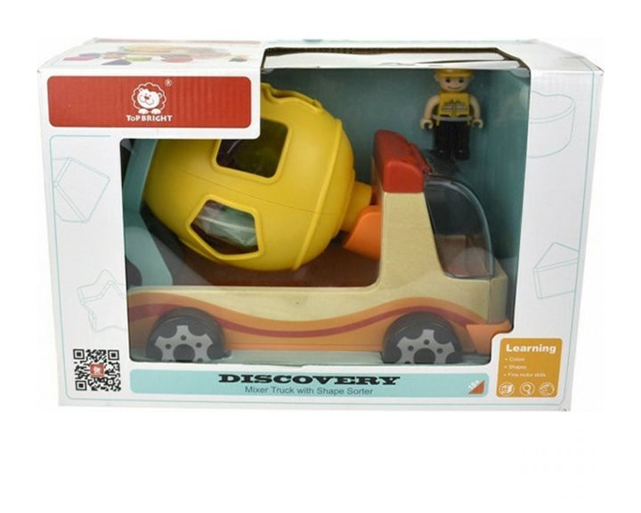 Top Bright Mixer Truck with Shape Sorter 120308