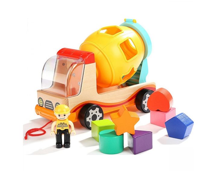 Top Bright Mixer Truck with Shape Sorter 120308
