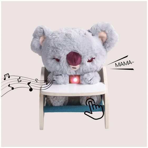 TopBright Care Pets Λούτρινο Διαδραστικό Μωρό Κοάλα με Ξύλινο Καρεκλάκι (121200)