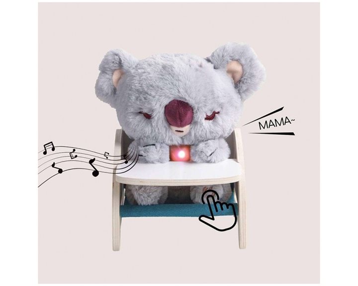 TopBright Care Pets Λούτρινο Διαδραστικό Μωρό Κοάλα με Ξύλινο Καρεκλάκι (121200)