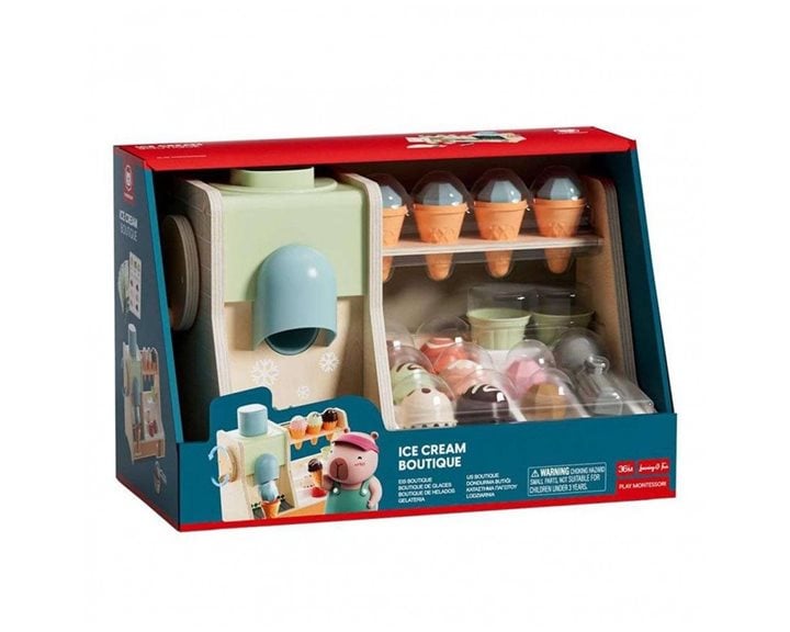 TopBright Gourmet Pretend Play Ξύλινο Παιχνίδι Μπουτίκ Παγωτού (121203)