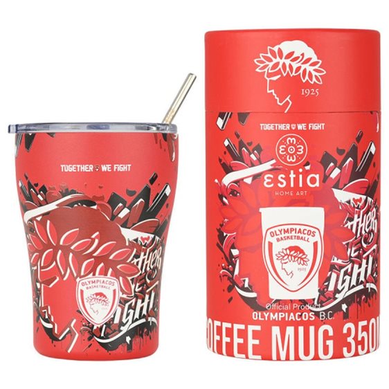 Ποτήρι Θερμός 350ml Estia Olympiacos B.C. Edition Together We Fight 00-27223