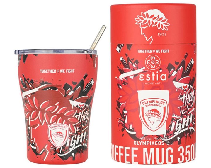 Ποτήρι Θερμός 350ml Estia Olympiacos B.C. Edition Together We Fight 00-27223