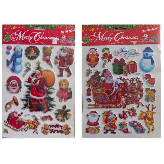 Christmas Stickers Διάφορα Σχέδια 07801