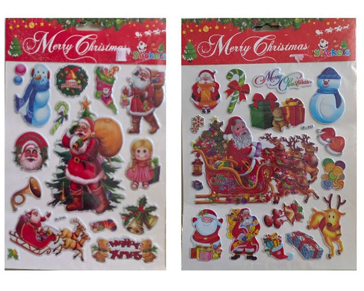 Christmas Stickers Διάφορα Σχέδια 07801