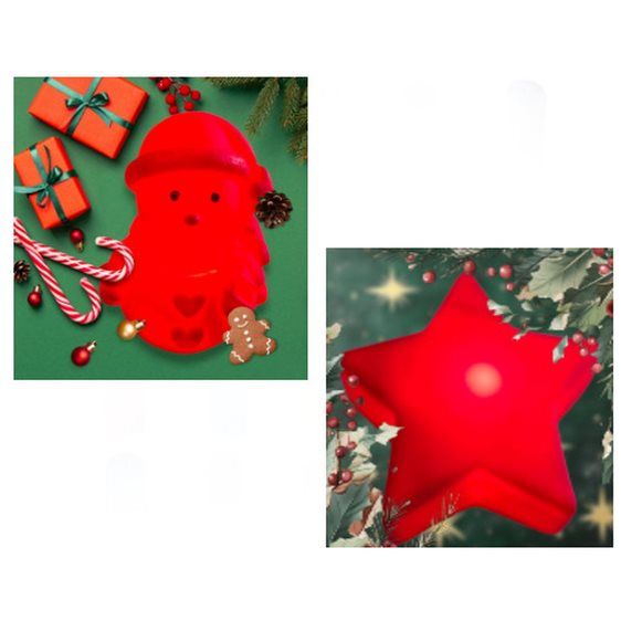 Santa Star with Light 07771