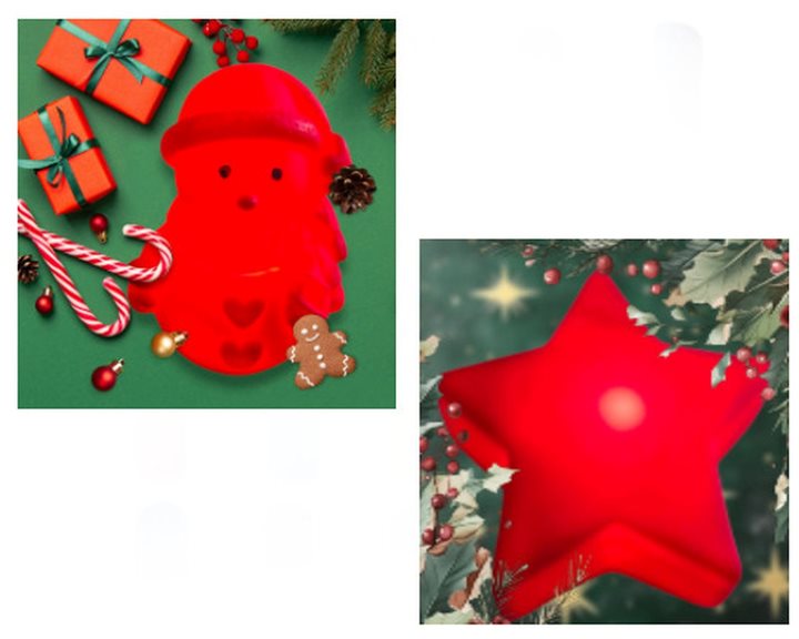 Santa Star with Light 07771