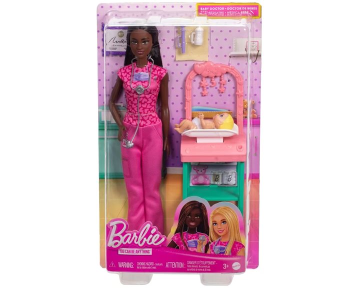 Mattel Barbie Baby Doctor Κούκλα JCR71 / JCR73