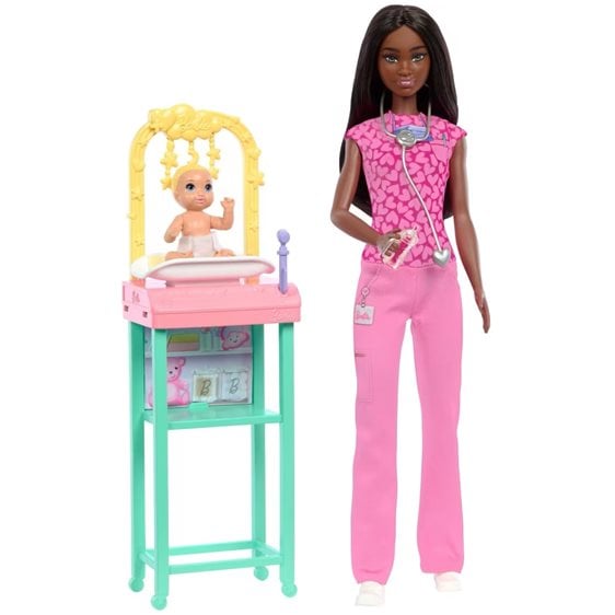 Mattel Barbie Baby Doctor Κούκλα JCR71 / JCR73