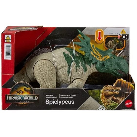 Mattel Jurassic World Mattel Jw Rebirth - Δεινόσαυροι Με Κινουμενα Μελη, Λειτουργια Επίθεσης Και Ηχους Wild Roar Spiclypeus Jw Rebirth JGB87 / JGB89
