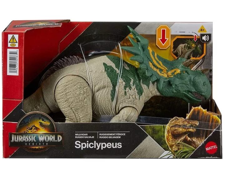 Mattel Jurassic World Mattel Jw Rebirth - Δεινόσαυροι Με Κινουμενα Μελη, Λειτουργια Επίθεσης Και Ηχους Wild Roar Spiclypeus Jw Rebirth JGB87 / JGB89