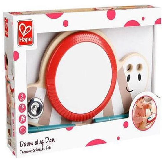 Hape Early Melodies Ξύλινο Drum Slug Dan (E8532)