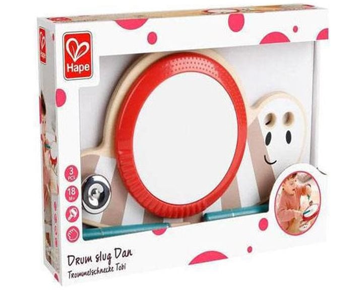 Hape Early Melodies Ξύλινο Drum Slug Dan (E8532)