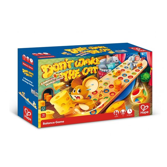 Hape Early Explorer Ξύλινο Balance Don't Wake Up The Cat (E1669A)