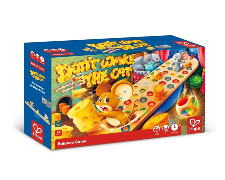 Hape Early Explorer Ξύλινο Balance Don't Wake Up The Cat (E1669A)
