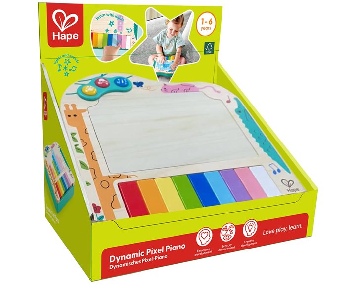Hape Early Melodies Ξύλινο Πιάνο Pixel (E0635)