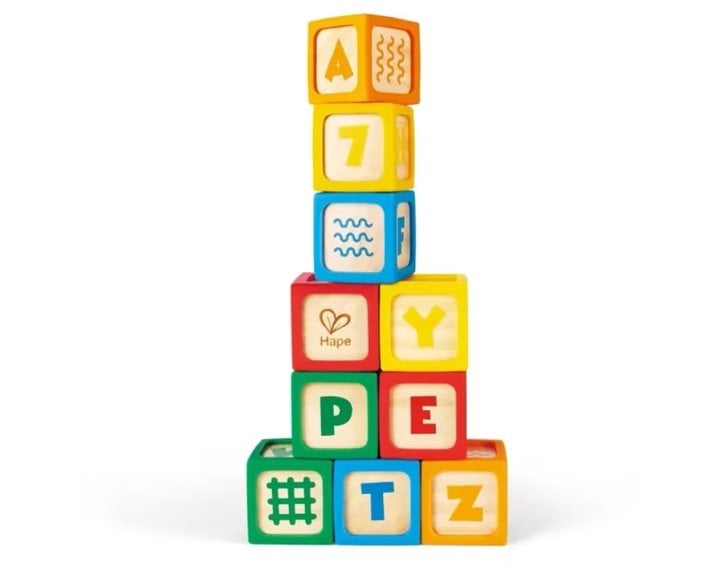 Hape Early Explorer Ξύλινα Τουβλάκια Smart Start 10Τμχ (E0131K)