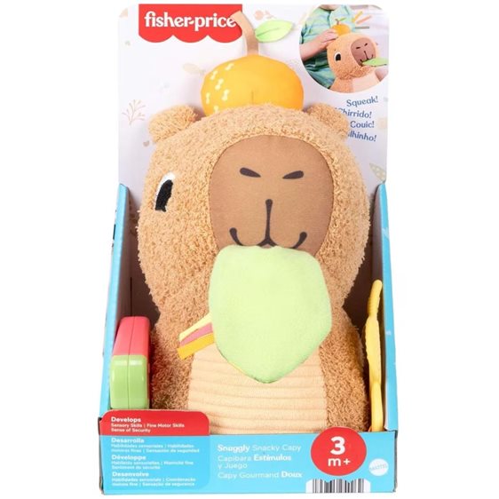 Mattel Fisher-Price Sensimals Μαλακό Καπιμπάρα Δραστηριοτήτων Λούτρινο Παιχνίδι HYR54