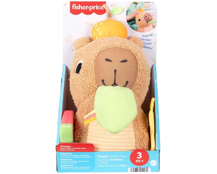Mattel Fisher-Price Sensimals Μαλακό Καπιμπάρα Δραστηριοτήτων Λούτρινο Παιχνίδι HYR54