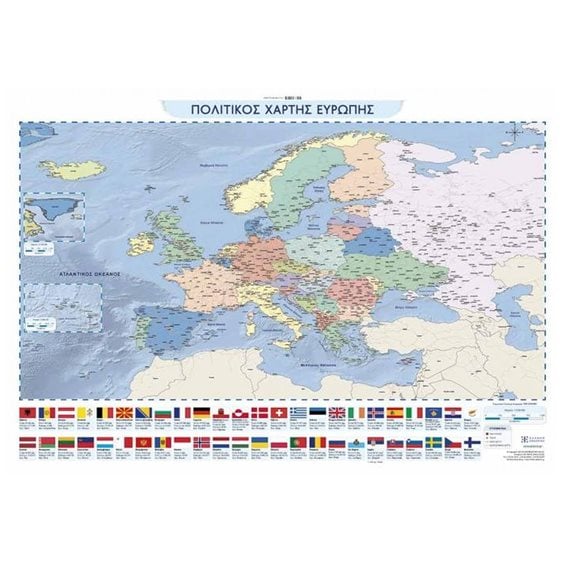 ΧΑΡΤΗΣ ΕΥΡΩΠΗΣ - ΑΝΑΡΤΗΣΗΣ ΠΛΑΣΤΙΚΟΠΟΙΗΜΕΝΟΣ