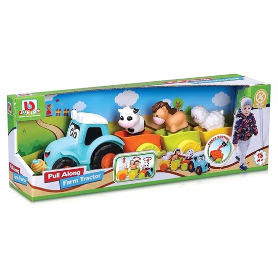 Bburago BB Junior Farm Tractor - Pull Along Τρακτέρ 16/89027