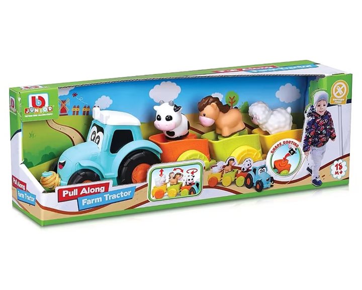 Bburago BB Junior Farm Tractor - Pull Along Τρακτέρ 16/89027