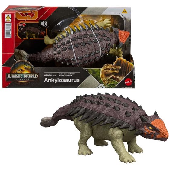 Mattel Jurassic World Mattel Jw Rebirth - Δεινόσαυροι Με Κινουμενα Μελη, Λειτουργια Επίθεσης Και Ηχους Ankylosaur Jw Rebirth - JGB87 / JGB90