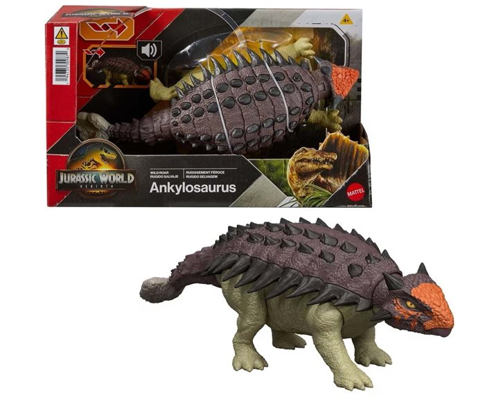 Mattel Jurassic World Mattel Jw Rebirth - Δεινόσαυροι Με Κινουμενα Μελη, Λειτουργια Επίθεσης Και Ηχους Ankylosaur Jw Rebirth - JGB87 / JGB90