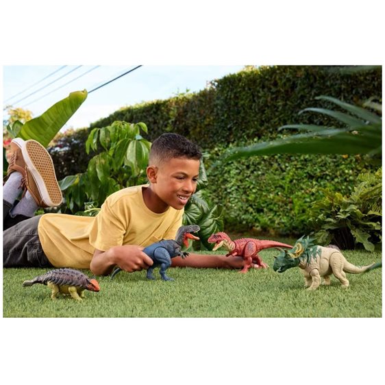 Mattel Jurassic World Mattel Jw Rebirth - Δεινόσαυροι Με Κινουμενα Μελη, Λειτουργια Επίθεσης Και Ηχους Ankylosaur Jw Rebirth - JGB87 / JGB90