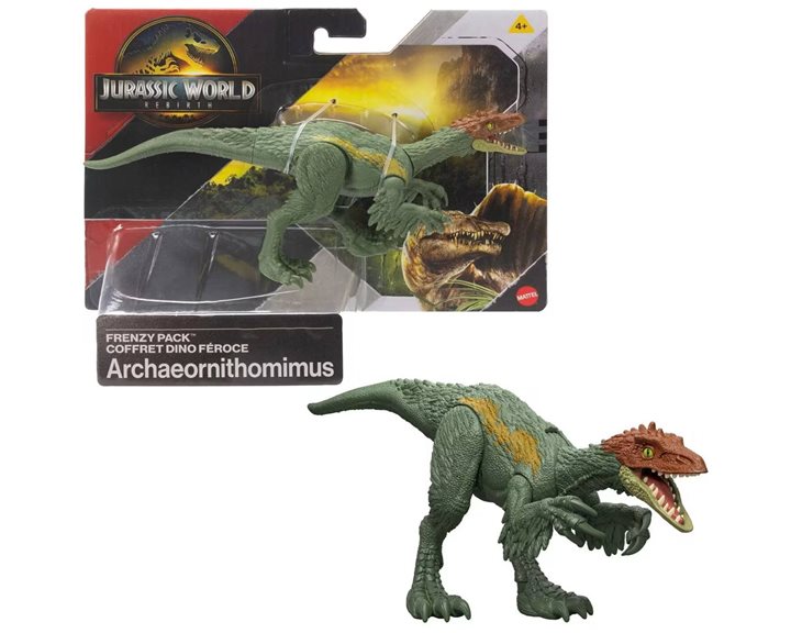 Mattel Mattel Jw Rebirth - Φιγούρες Δεινοσαύρων Jurassic World Frenzy Pack Archaeornithomimus JGB72 / JGB76
