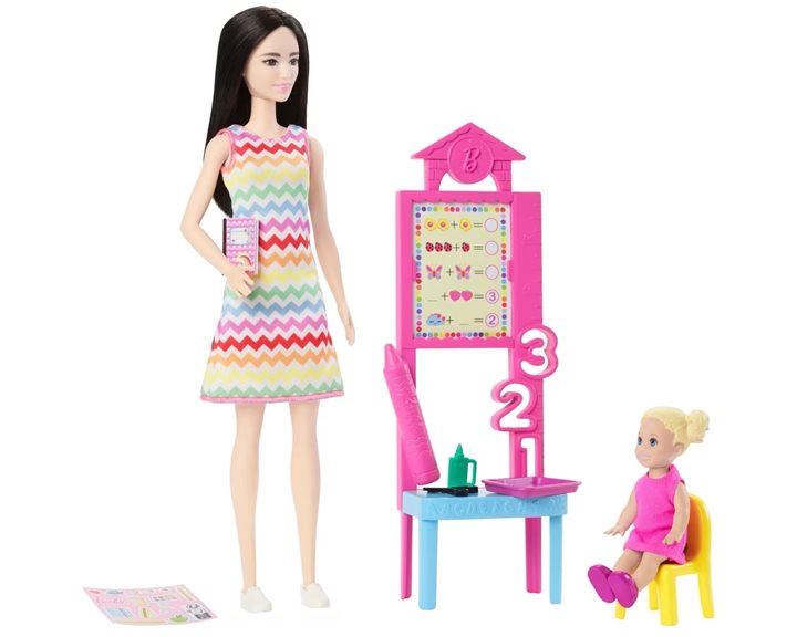 Mattel Barbie Teacher Κούκλα JCR71 / JCR77