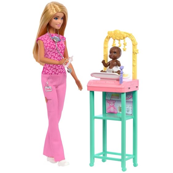 Mattel Barbie Baby Doctor Κούκλα JCR71 / JCR72