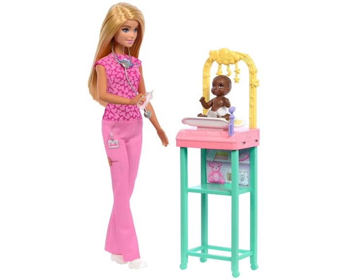 Mattel Barbie Baby Doctor Κούκλα JCR71 / JCR72