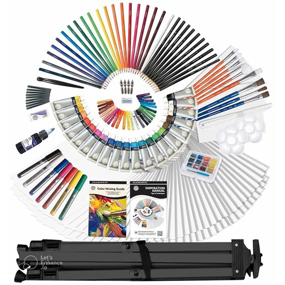 Σετ Ζωγραφικής Βαλίτσα Daler Rowney Simply Ultimate Art Studio Easel Set 200τμχ.