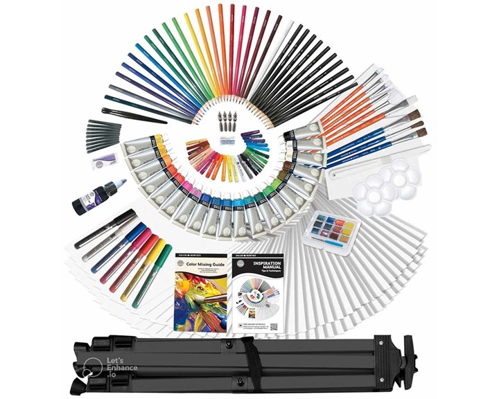 Σετ Ζωγραφικής Βαλίτσα Daler Rowney Simply Ultimate Art Studio Easel Set 200τμχ.