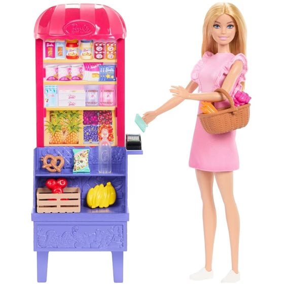 Mattel Barbie Malibu Shopping Plyst Βόλτα Στην Αγορά Κούκλα JCT05