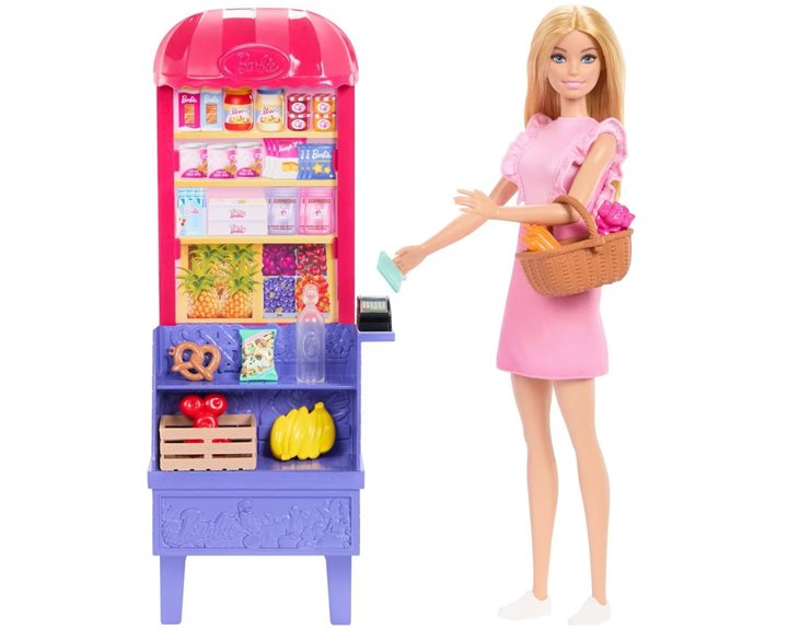 Mattel Barbie Malibu Shopping Plyst Βόλτα Στην Αγορά Κούκλα JCT05