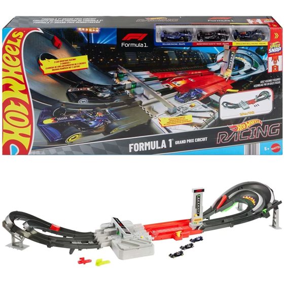 Mattel hot wheels hw racing - πίστα grand prix JDY16