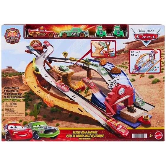 Mattel Disney Cars Cars Πίστα Race And Rescue Disney Pixar Cars Όχημα Παιχνίδι JFL57