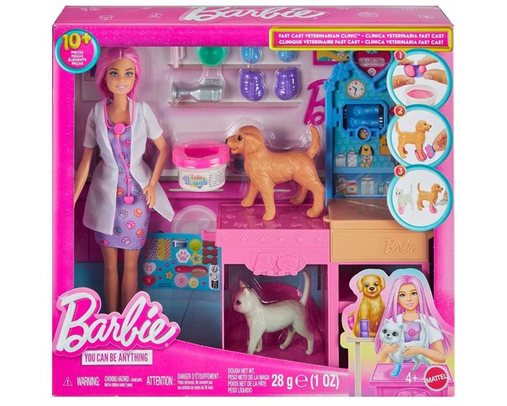 Mattel Barbie Ιατρείο Για Ζωάκια JFX93