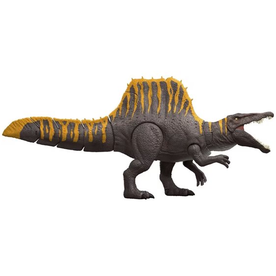 Mattel Jurassic World Rebirth Tail Thrasher Spinosaurus Δεινόσαυρος Με Διπλή Λειτουργία Επίθεσης Και Ήχους Φιγούρα Παιχνιδιού JGB56