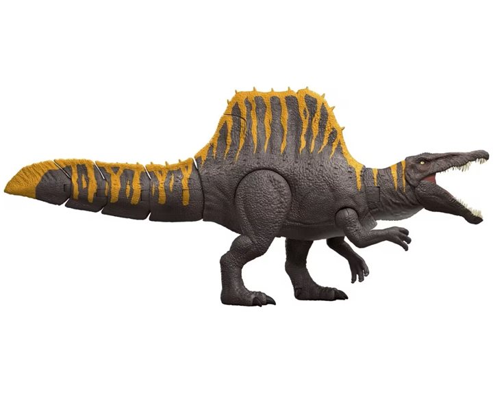 Mattel Jurassic World Rebirth Tail Thrasher Spinosaurus Δεινόσαυρος Με Διπλή Λειτουργία Επίθεσης Και Ήχους Φιγούρα Παιχνιδιού JGB56