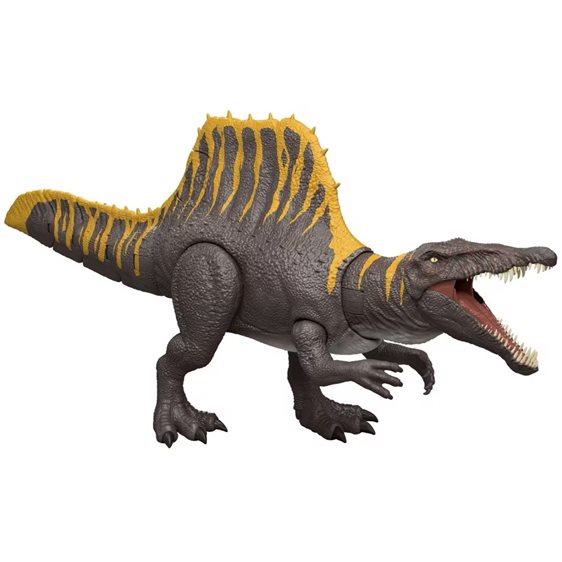 Mattel Jurassic World Rebirth Tail Thrasher Spinosaurus Δεινόσαυρος Με Διπλή Λειτουργία Επίθεσης Και Ήχους Φιγούρα Παιχνιδιού JGB56