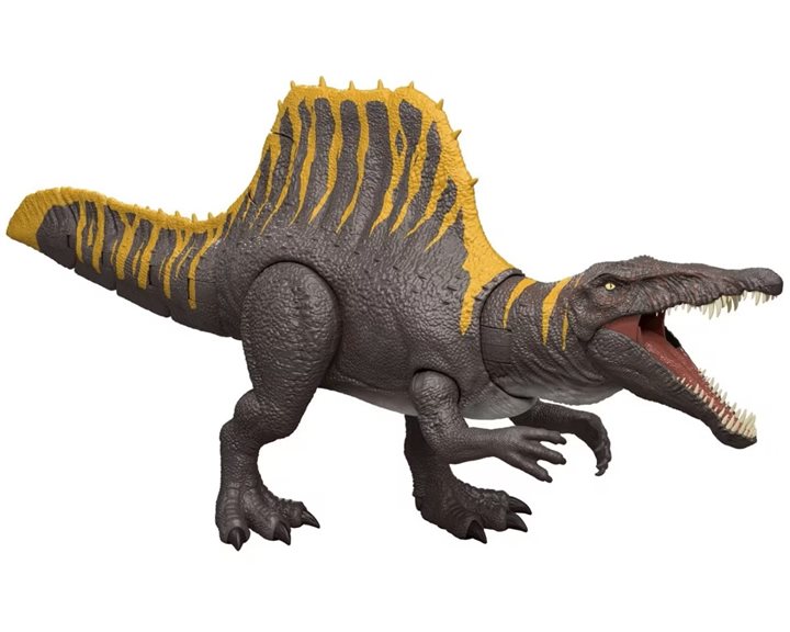 Mattel Jurassic World Rebirth Tail Thrasher Spinosaurus Δεινόσαυρος Με Διπλή Λειτουργία Επίθεσης Και Ήχους Φιγούρα Παιχνιδιού JGB56