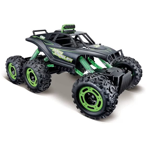 Maisto Τηλεκατευθυνόμενο Rock Crawler 6x6 Matte Black